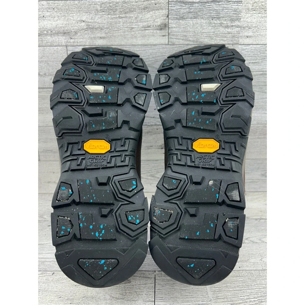 LL‎ Bean Waterproof Insulated Leather Mocs Brown Vibram Arctic Grip Women Size 9